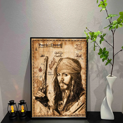 Poster van een hert of bosdier