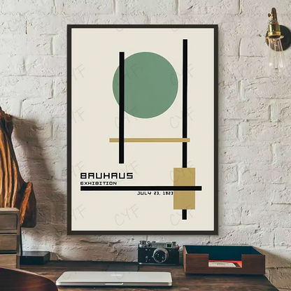 Poster met zachte penseellijnen