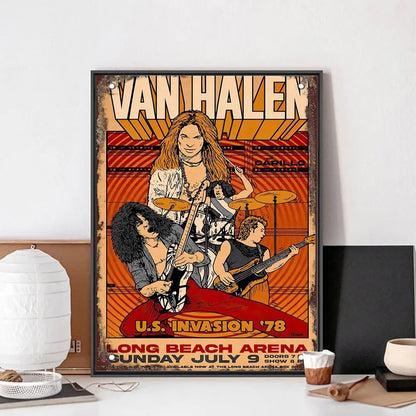 Posters in zwart houtframe ophangen