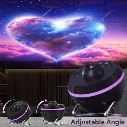 Multifunctionele projector lamp met sterrenhemel animatie