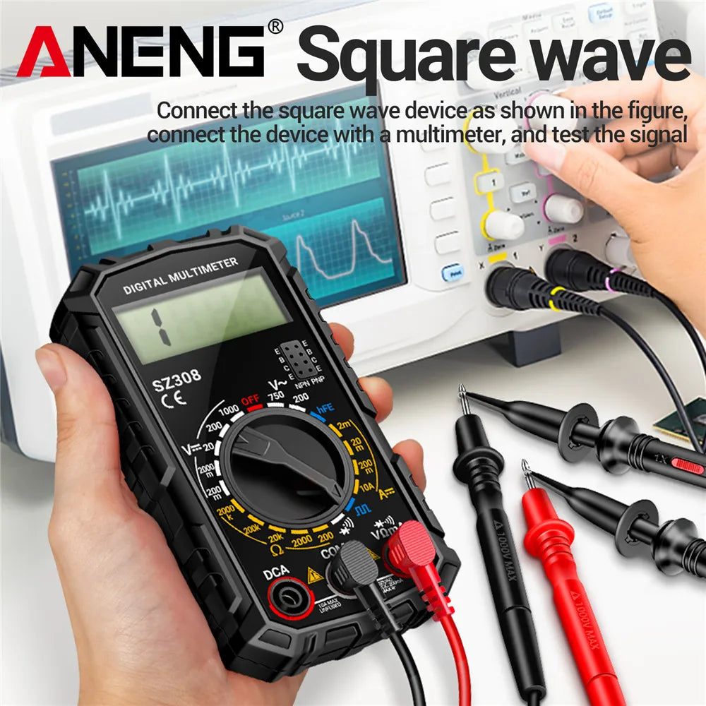 Multimeter voor meting van netspanning