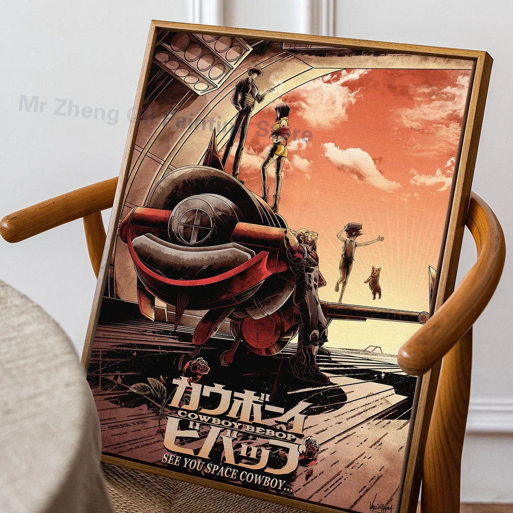 Poster in zachte pastelkleuren