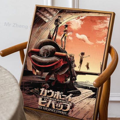 Poster in zachte pastelkleuren