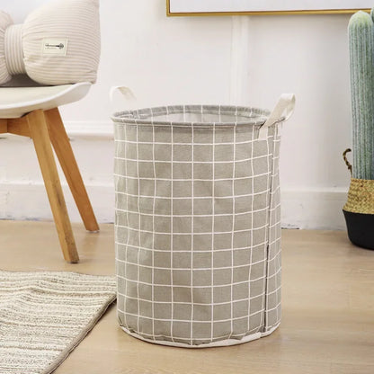 Blokker klassieke wasmand met deksel