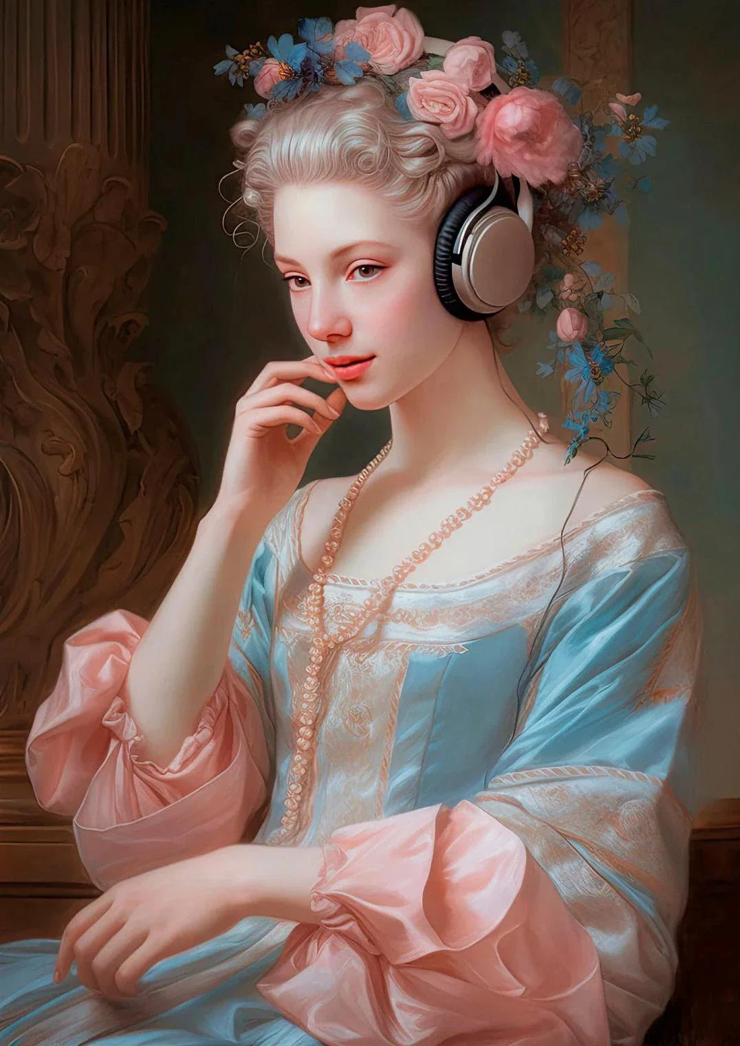 Vintage posters met textiellook