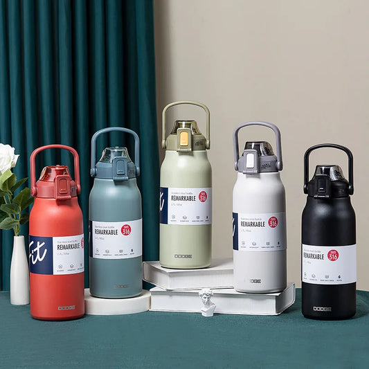 Thermosfles met fliptop – Snelle toegang tot je drankje