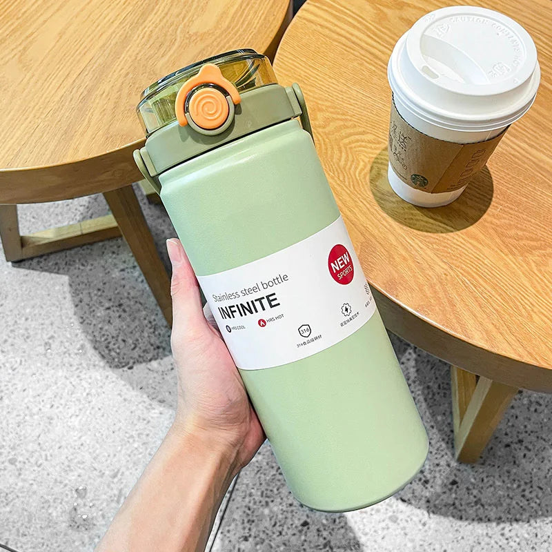 Thermosfles met handig handvat – Voor extra grip