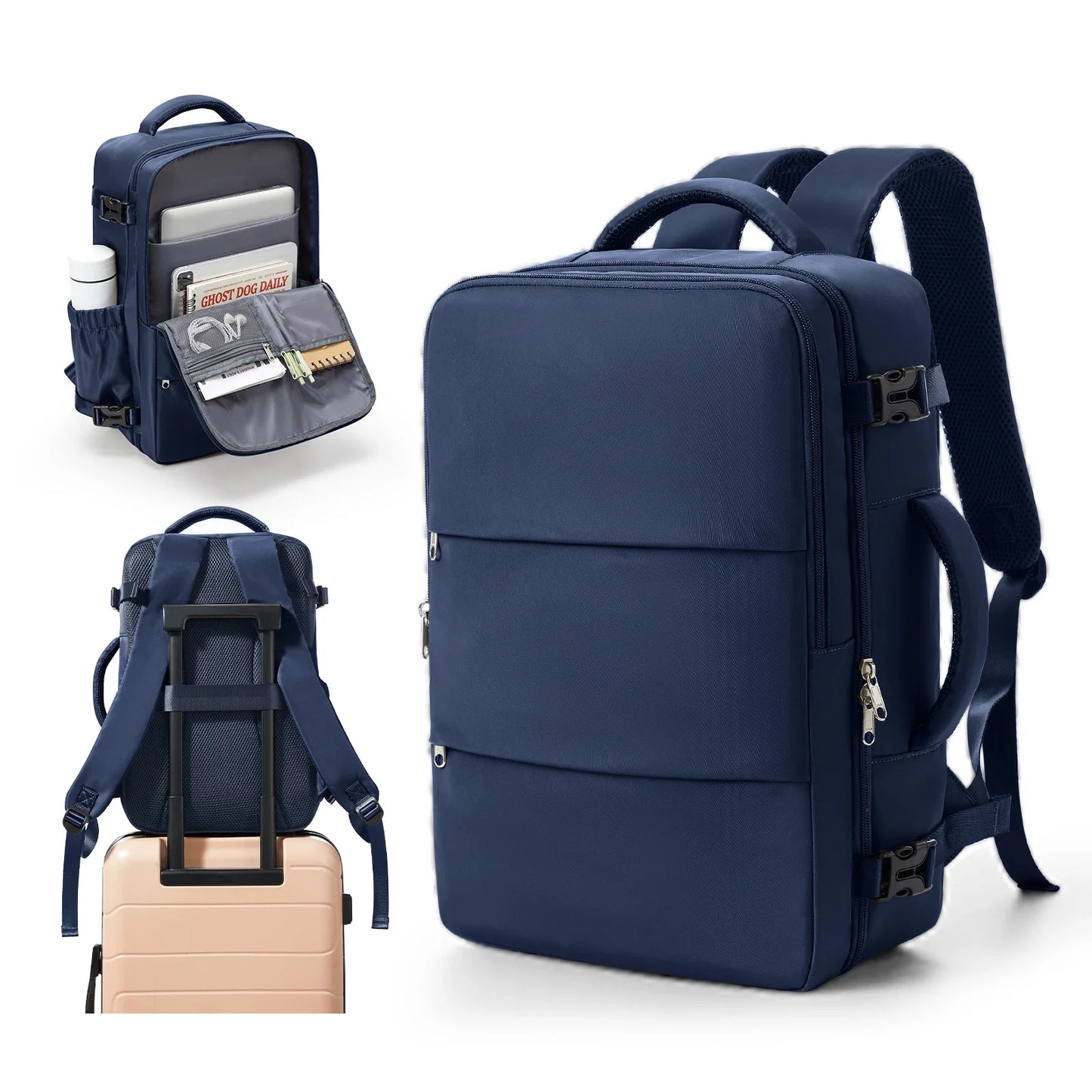 Slimme rugzak 40x30x20 met USB-aansluiting