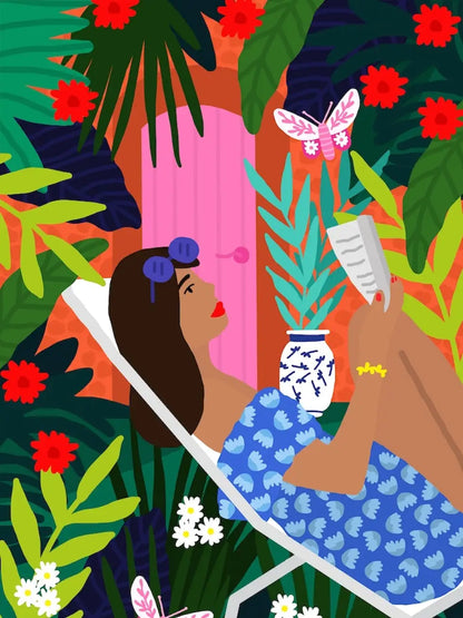 Poster met grafisch ontwerp in kleur
