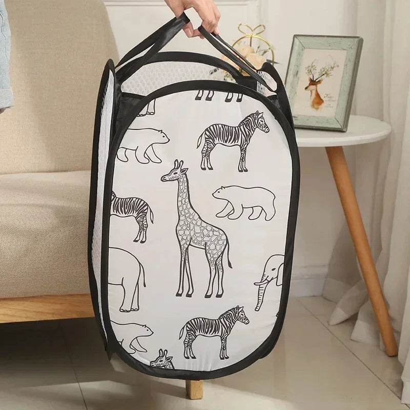 Kwantum trendy wasmand met grafische print