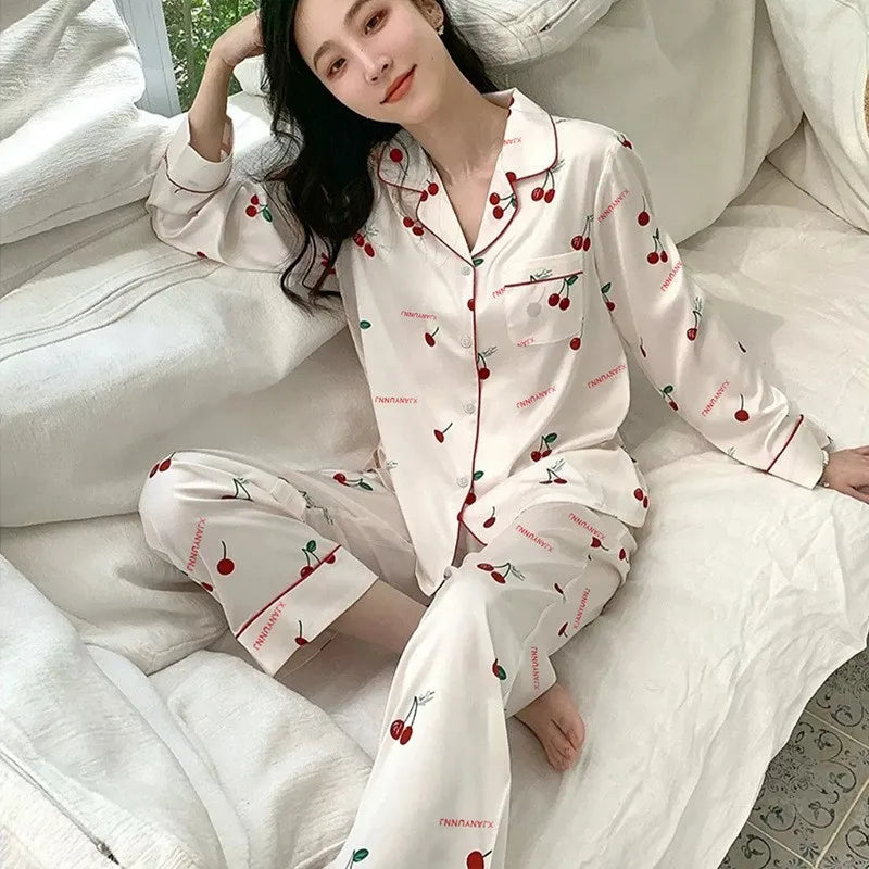Dames pyjama winter met thermische voering
