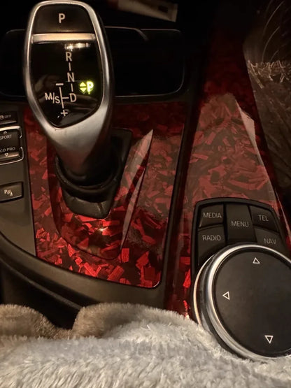 Auto stickers achterruit - Levendige rode textuur voor een opvallende look