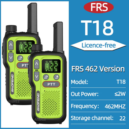 Kinderen walkie talkies met aanpasbaar volume