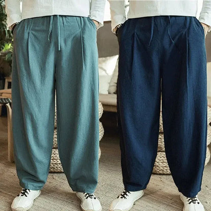 Linnen broek heren in ton-sur-ton look – Minimalistisch chic