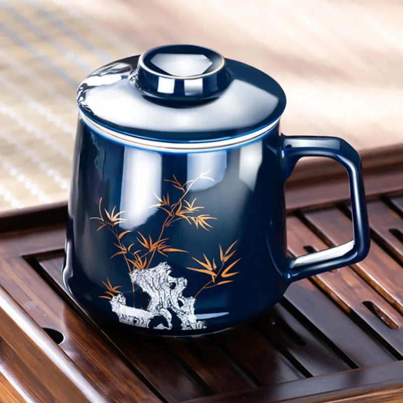 Theepot met infuser en hittebestendig handvat