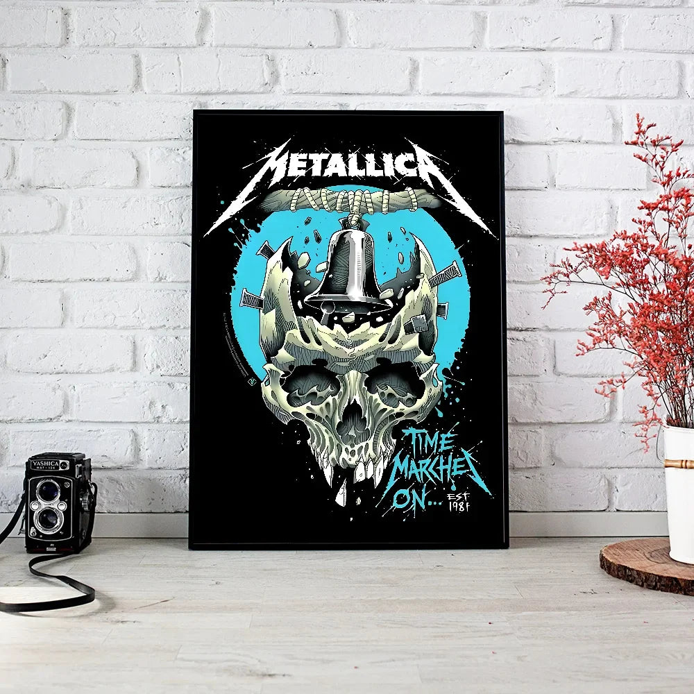Vintage posters met textiellook