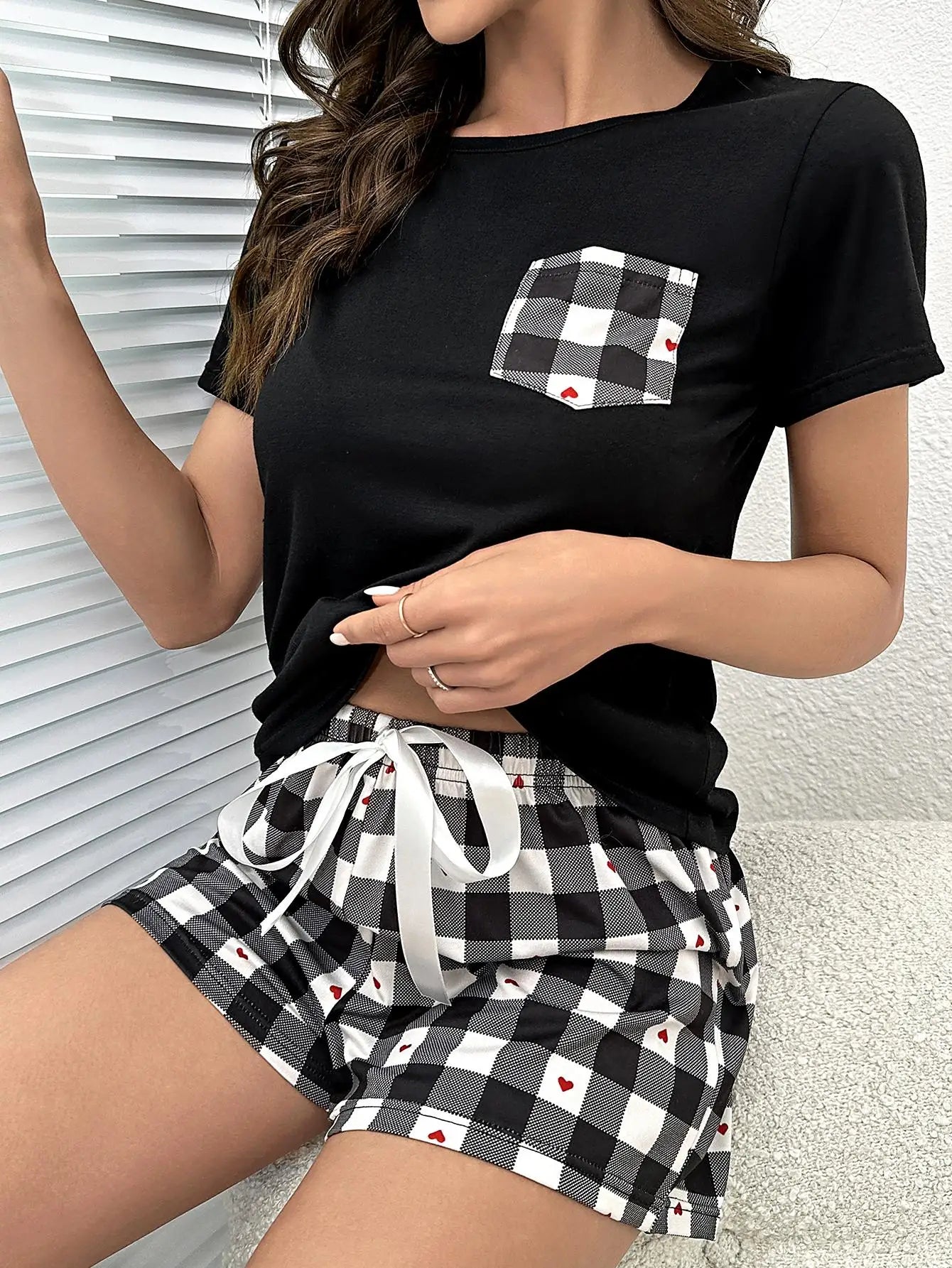Dames pyjama set met zachte fleece