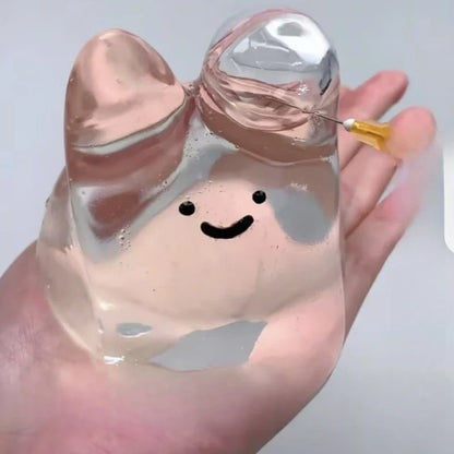 Compacte stress ball met knijpweerstand