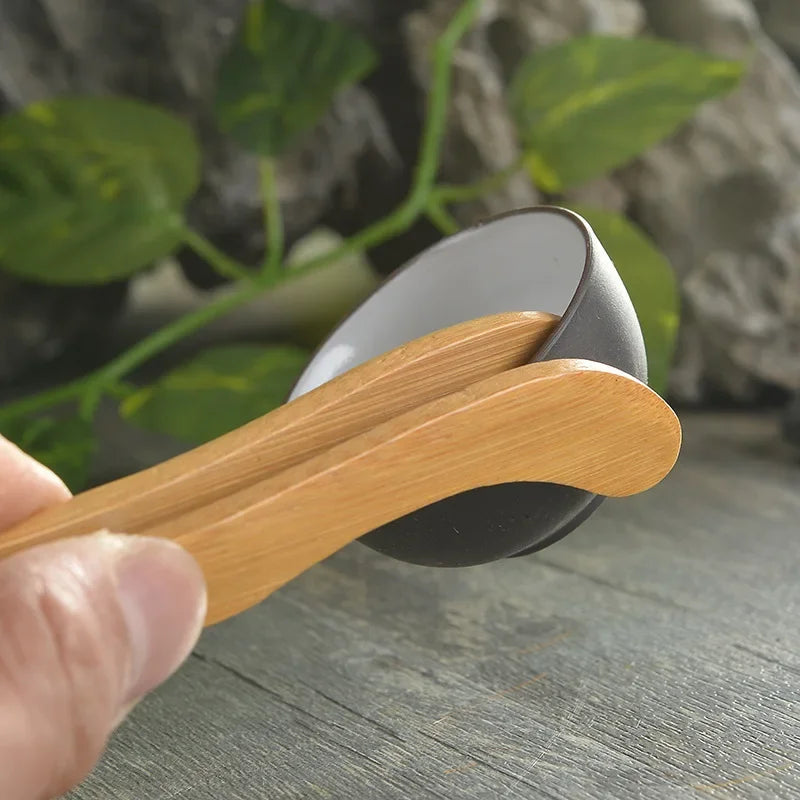 Theeglas met bamboe deksel voor natuurlijke uitstraling