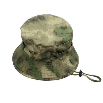 Groene jachthoed met leren band
