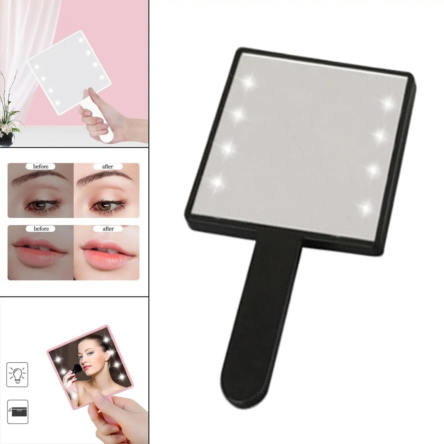 Grote spiegel met LED verlichting – Perfect voor ochtendroutine