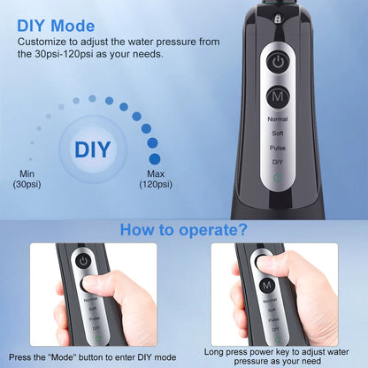 Tandsteen Verwijderaar - INS SMART Draagbare Waterflosser voor Perfecte Mondhygiëne