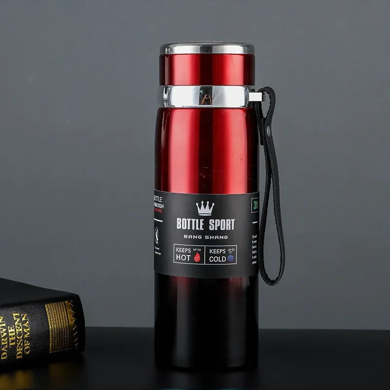 Thermosfles met handig handvat – Voor extra grip