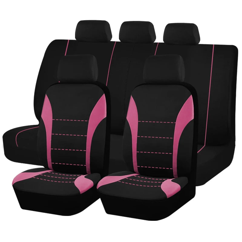 Action autostoelhoezen met modern patroon – Eigentijdse look