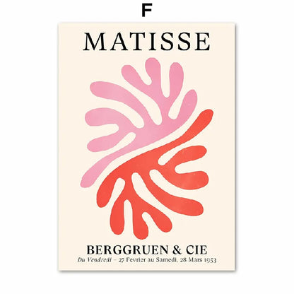 Wandposter met bloemen in vaas