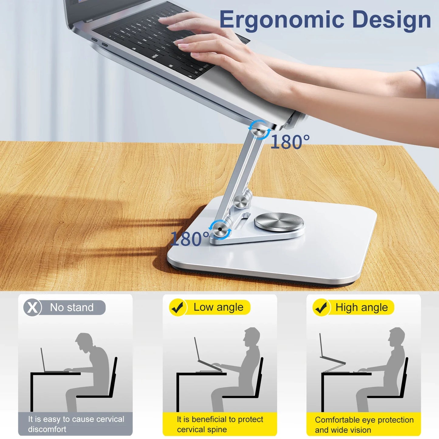 Laptop standaard Action met licht frame