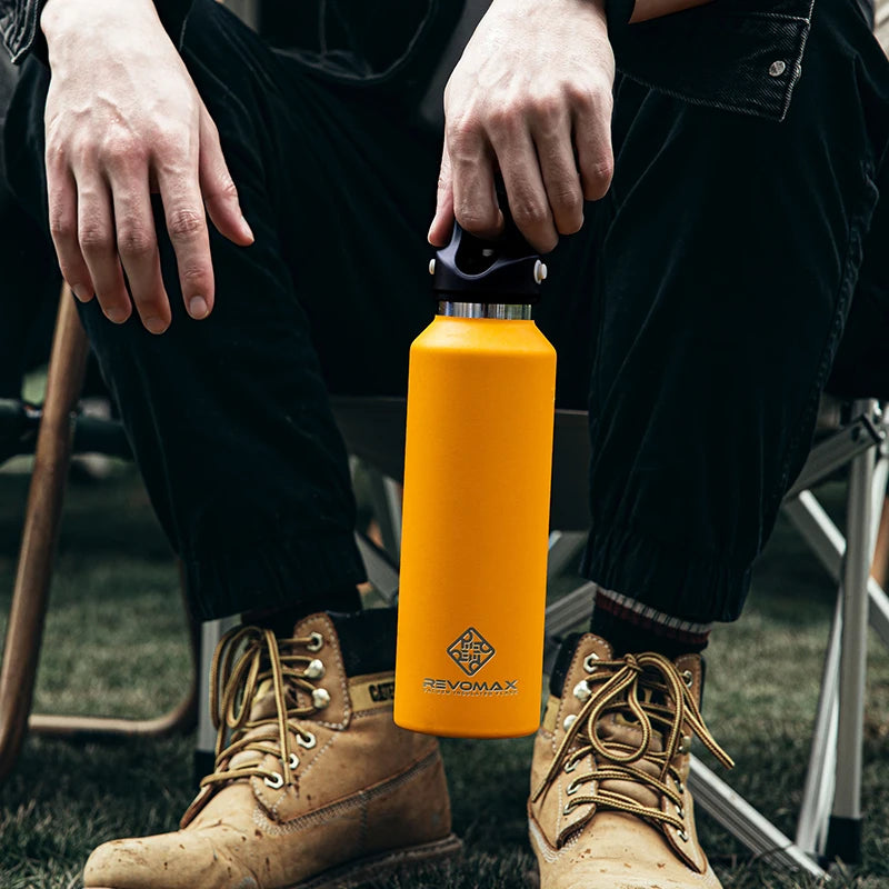 Action thermosfles met sportdop – Voor actief gebruik