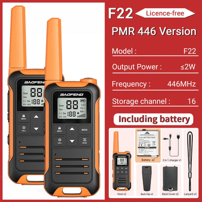 Kindvriendelijke walkie talkie met volumebegrenzing