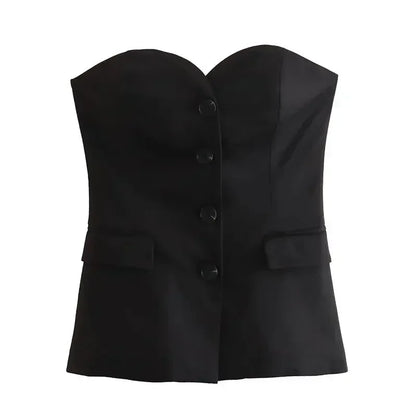 Broekpak dames met glanzende stof – Luxe uitstraling