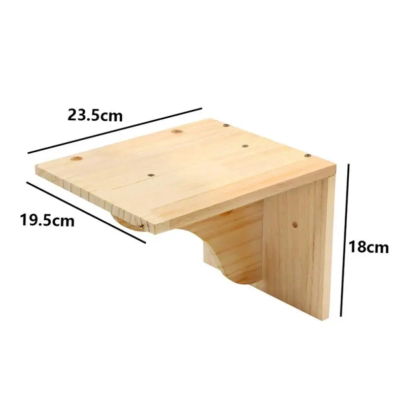 Kattenpaal met houten panelen – Rustieke look