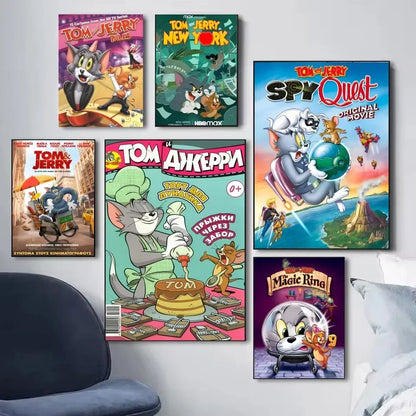 Poster met illustratie van koffie of wijn