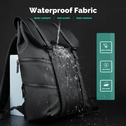 Rugzak als handbagage met gewatteerde laptophoes