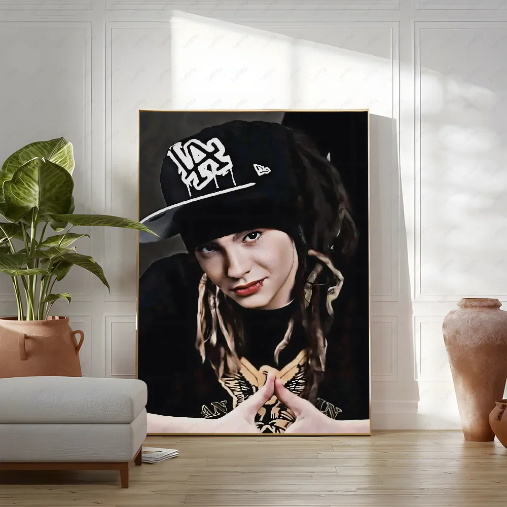 Posters met marmeren textuur en gouden accenten