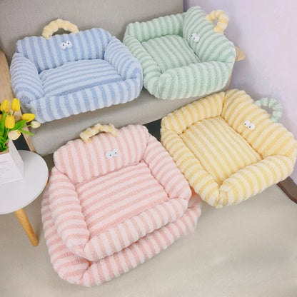 Hondenmand groot - Striped Comfort voor rustige nachten