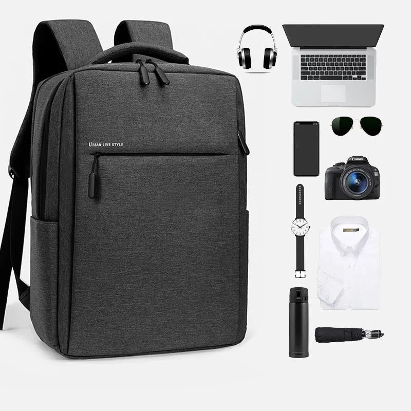 Handbagage rugzak met elastische zijvakken