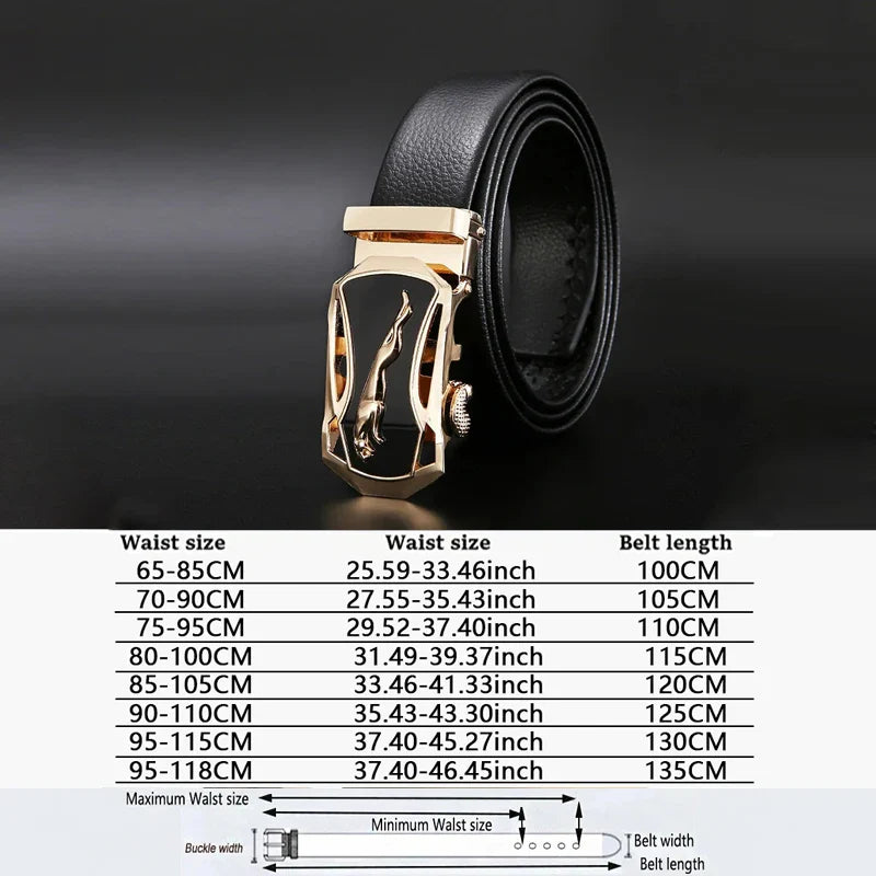Herenriemen met decoratieve stiksels