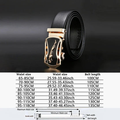 Herenriemen met decoratieve stiksels