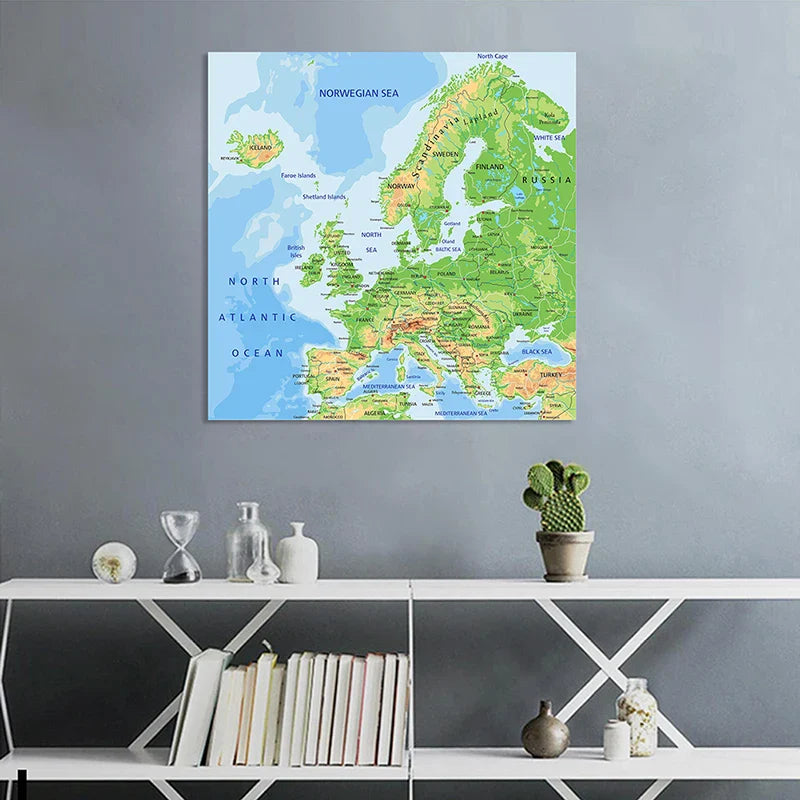 Wereldkaart als magneetbord – Combineer nut en sfeer