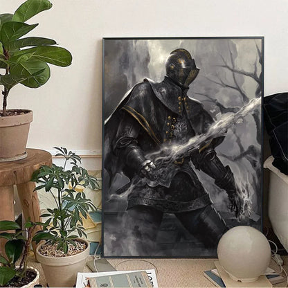 Vintage posters met textiellook