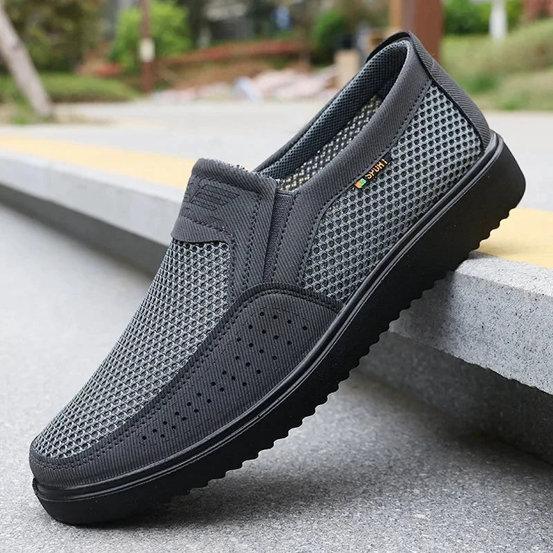 Luchtige heren schoenen met geweven details