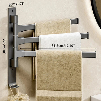 Zwart handdoekrek modern design – Stijlvol in elke badkamer