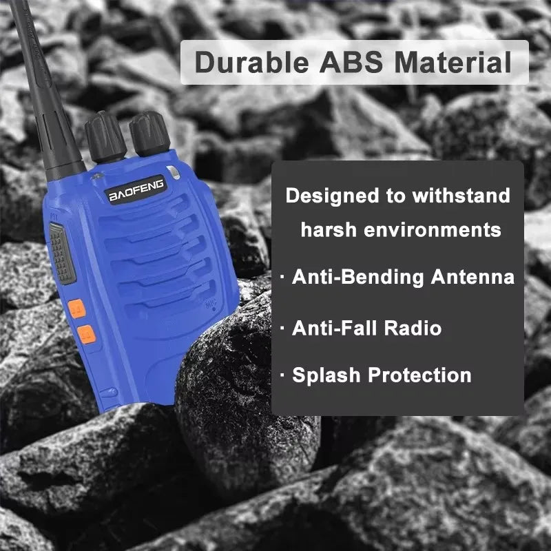 Kindvriendelijke walkie talkie met volumebegrenzing