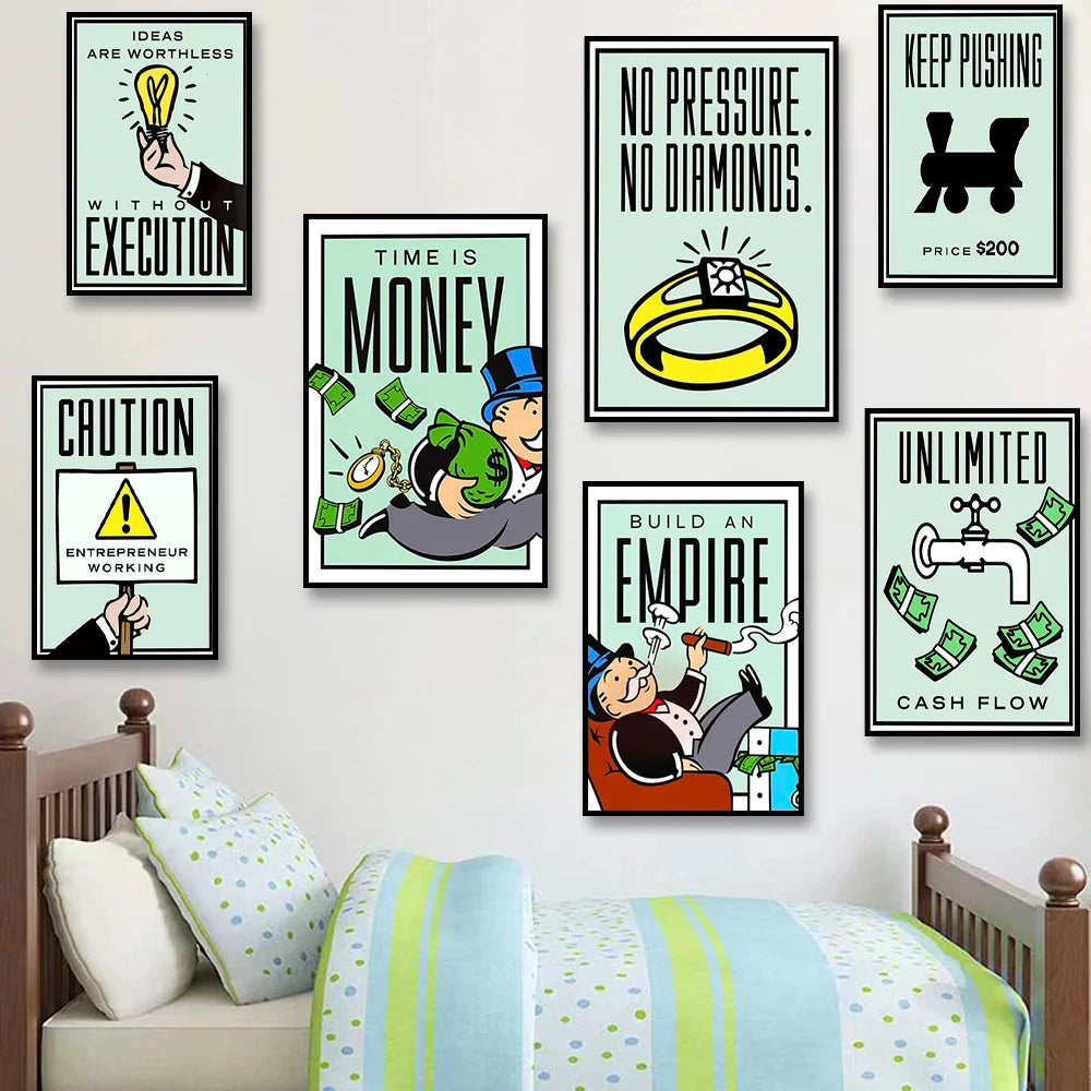 Abstracte posters in aardetinten