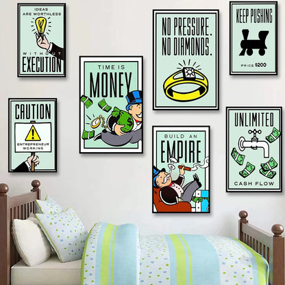Abstracte posters in aardetinten
