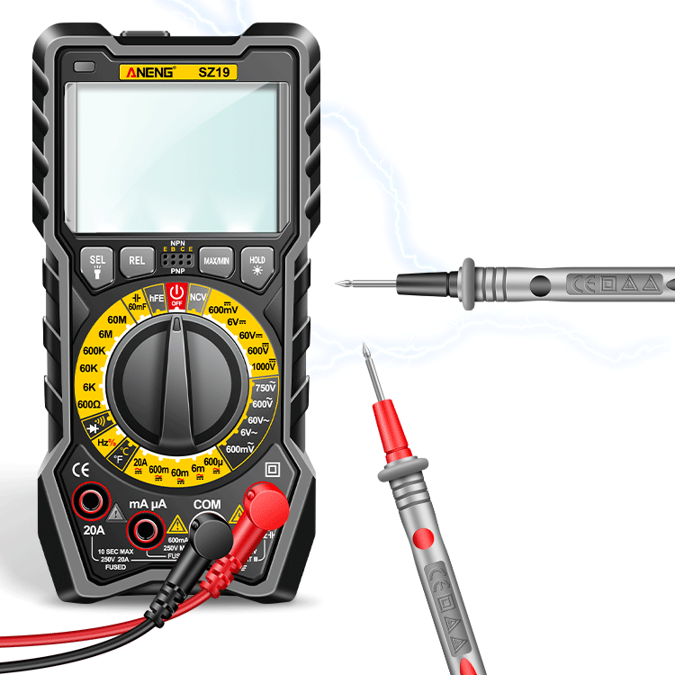 Multimeter met handige draagtas