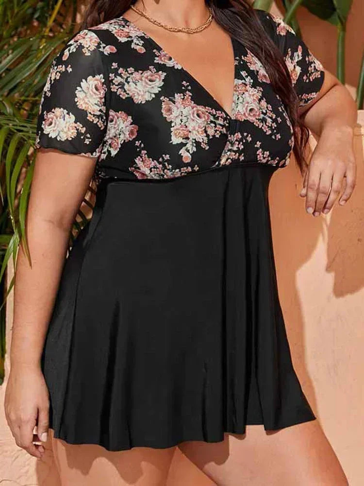 Zwemjurk met elegant patroon – Chic en comfortabel